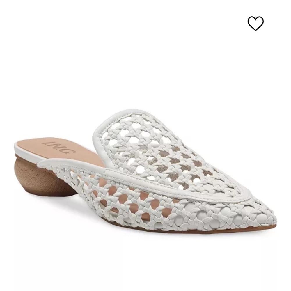 INC Jalissa Mules White - Size 11 NWT